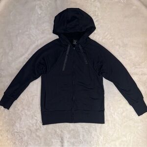 Nike Dri-Fit Black Oversized Full Zip Hooded Sweatshirt Size XS